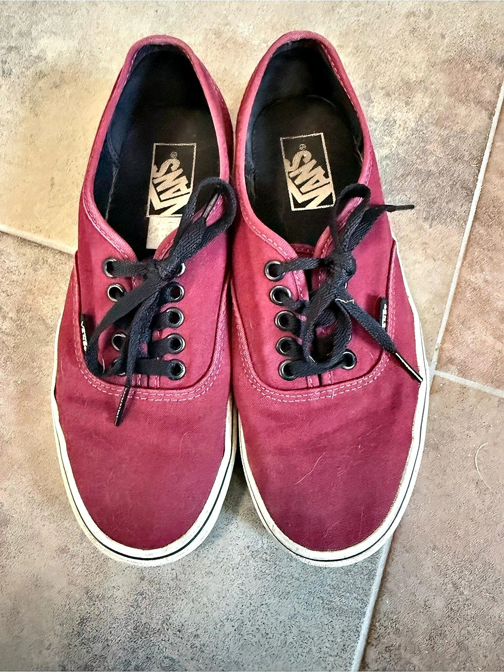 Vans Old Skool Sneakers Maroon & Black US Men's 6.5 / Women's 8